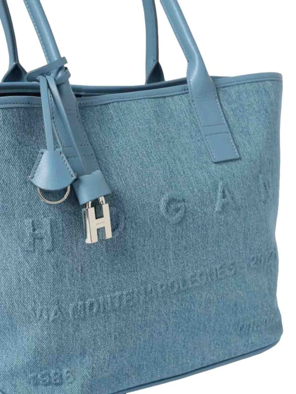 The Best Shops HOGAN: トートバッグ - トートバッグ - ライトウォッシュ