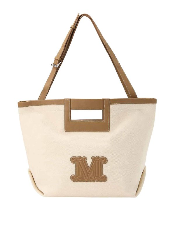 Max Mara: totes bags - Bchecru