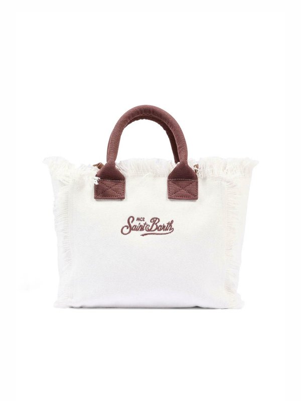 MC2 SAINT BARTH: Handtaschen online - Shopper - Weiß