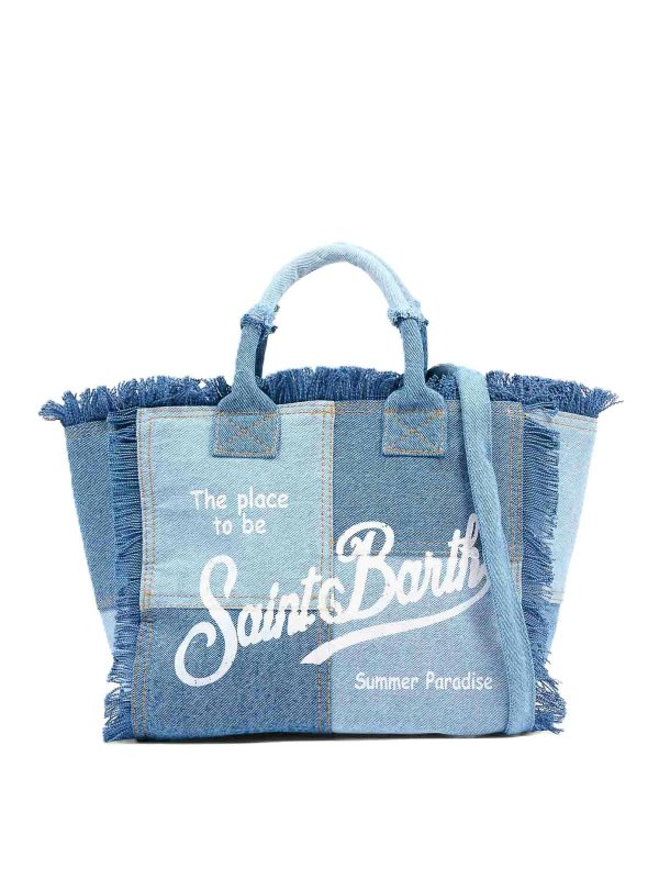 MC2 SAINT BARTH: Handtaschen - Shopper - Denim