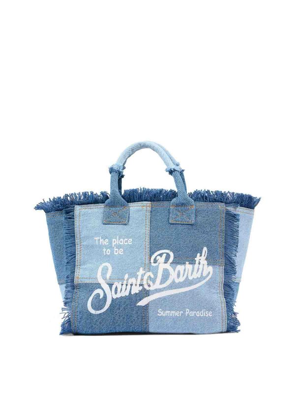 MC2 SAINT BARTH: Handtaschen online - Shopper - Denim