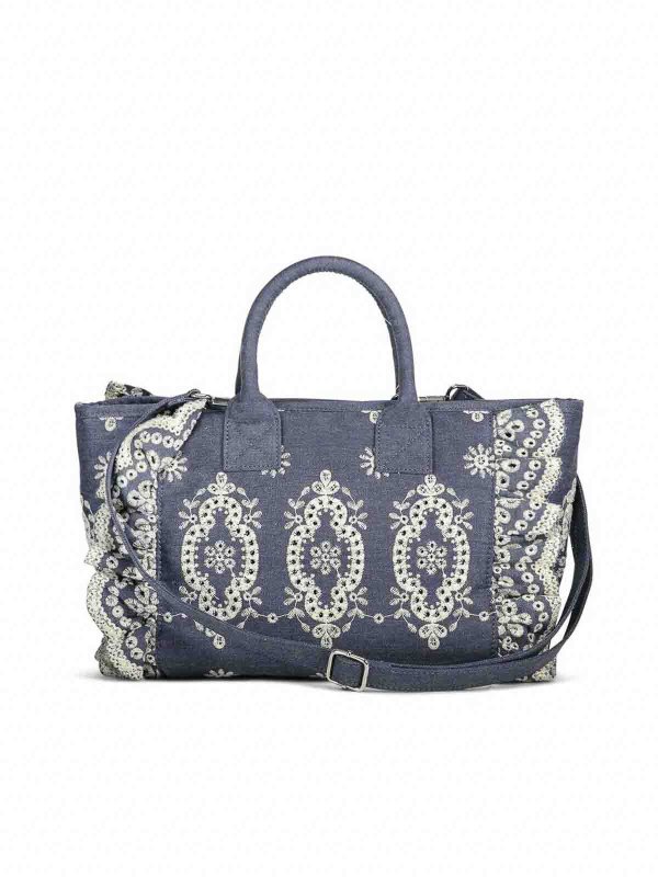 MC2 SAINT BARTH: Handtaschen online - Shopper - Blau