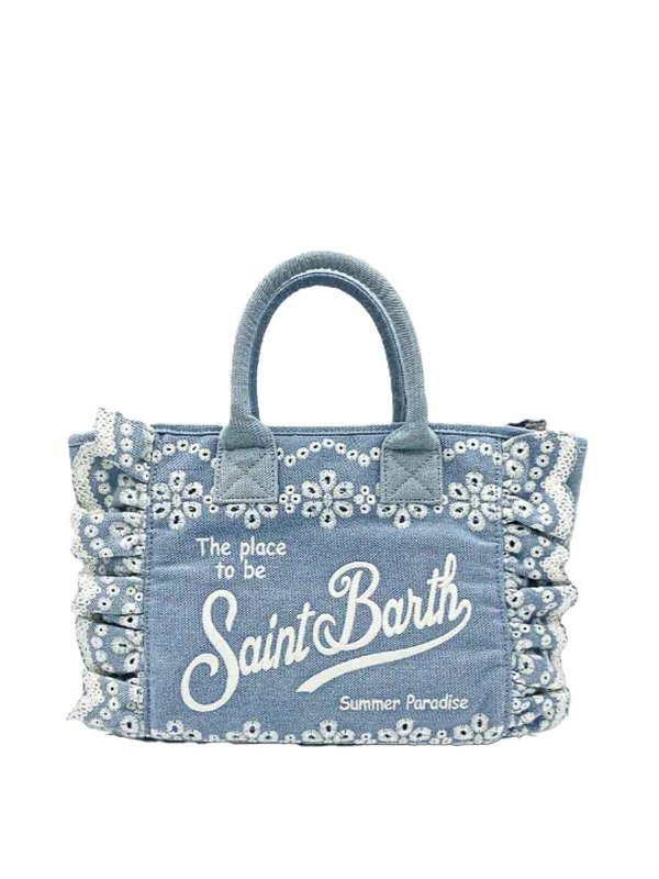 MC2 SAINT BARTH: Handtaschen - Shopper - Hellblau