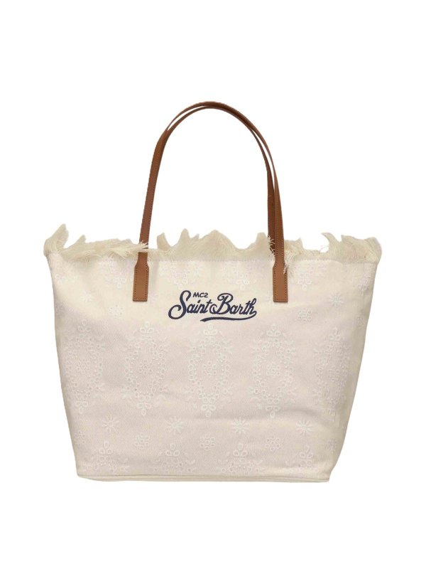 MC2 SAINT BARTH: Schultertaschen - Schultertasche - Creme