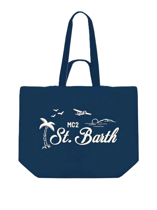 MC2 SAINT BARTH: Handtaschen - Shopper - Blau
