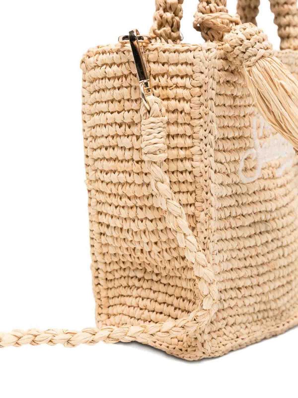 The Best Shops MC2 SAINT BARTH: totes bags - Vanity mini raffia small bag