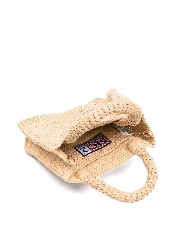 Vanity mini raffia small bag shop online: MC2 SAINT BARTH