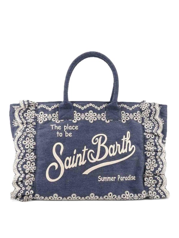 MC2 SAINT BARTH: ショルダーバッグ - ショルダーバッグ - デニム