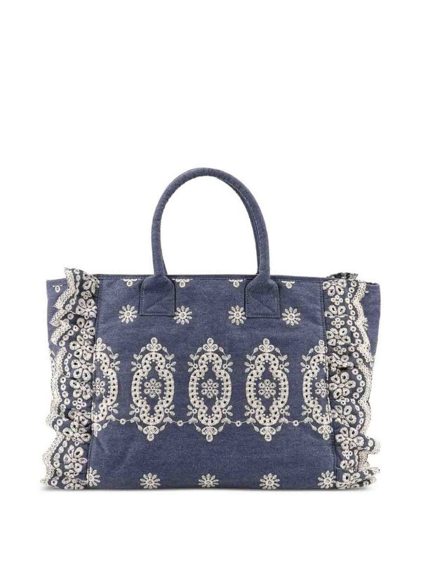 The Best Shops MC2 SAINT BARTH: ショルダーバッグ - ショルダーバッグ - デニム