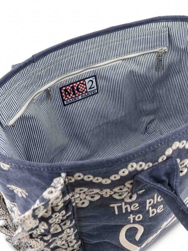 ショルダーバッグ - デニム shop online: MC2 SAINT BARTH
