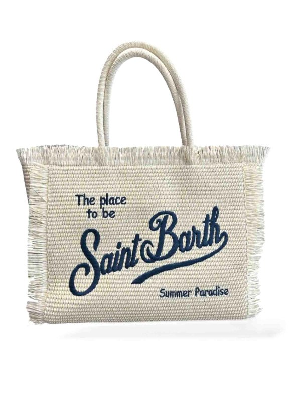 MC2 SAINT BARTH: Handtaschen - Shopper - Creme