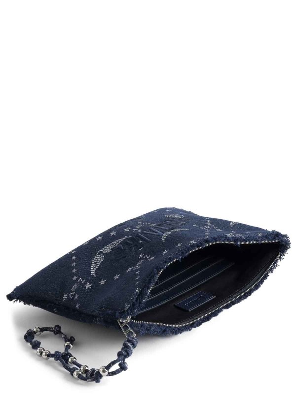 クラッチバッグ - デニム shop online: ZADIG&VOLTAIRE