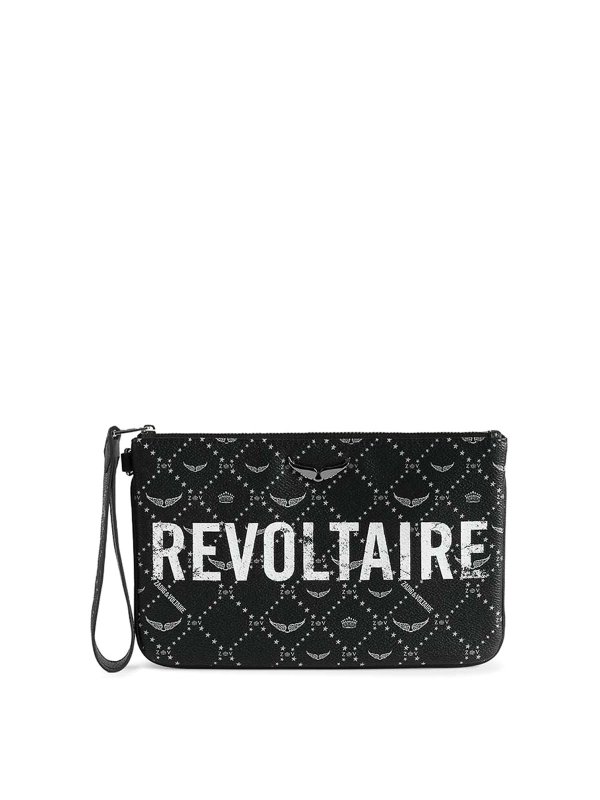 ZADIG&VOLTAIRE: クラッチバッグ - クラッチバッグ - 黒
