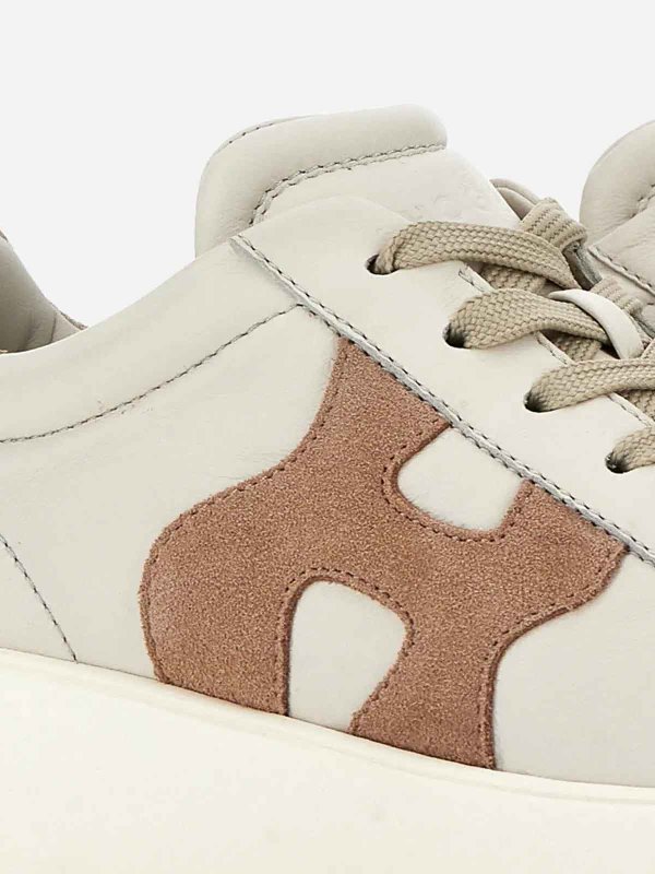 The Best Shops HOGAN: Schnürschuhe - Creme