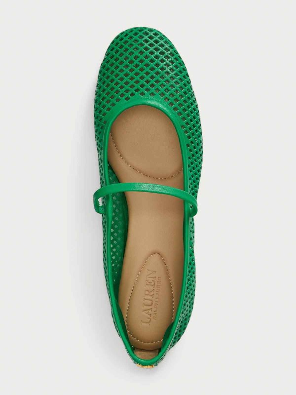 フラットシューズ - 緑 shop online: LAUREN RALPH LAUREN
