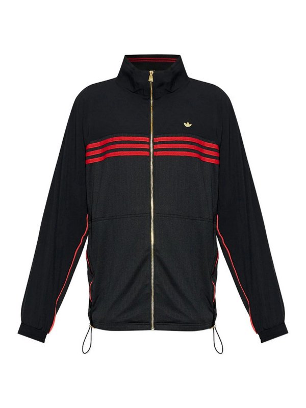 Adidas Originals: Knielange Mäntel - Knielanger Mantel - Schwarz