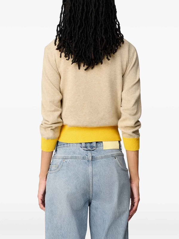 AXEL ARIGATO: Strickpullover mit Rundhalsausschnitt online - Rundhalspullover - Beige