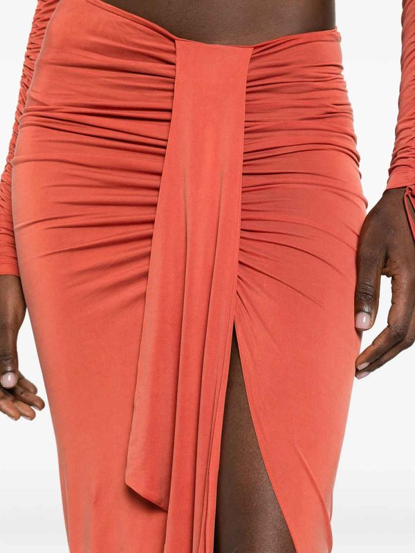Balmain buy online Jupe Midi - Orange