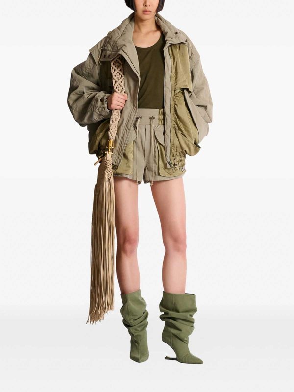 Balmain: knee length coats online - Outerwear