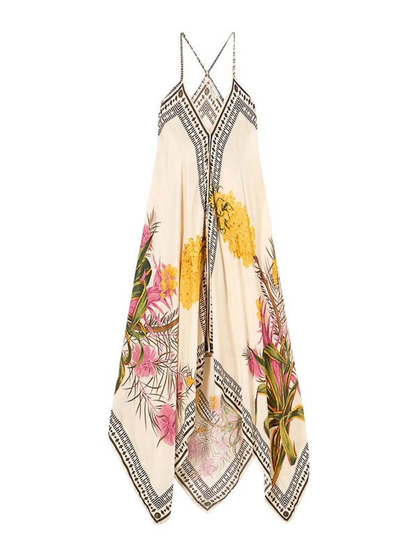 BLUMARINE: Knielange Kleider - Knielanges Kleid - Nude