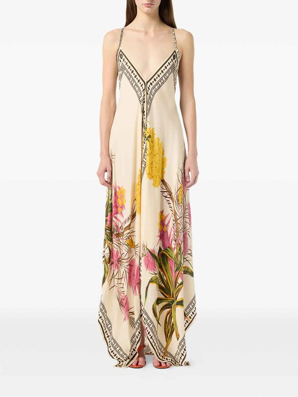 BLUMARINE: Knielange Kleider online - Knielanges Kleid - Nude