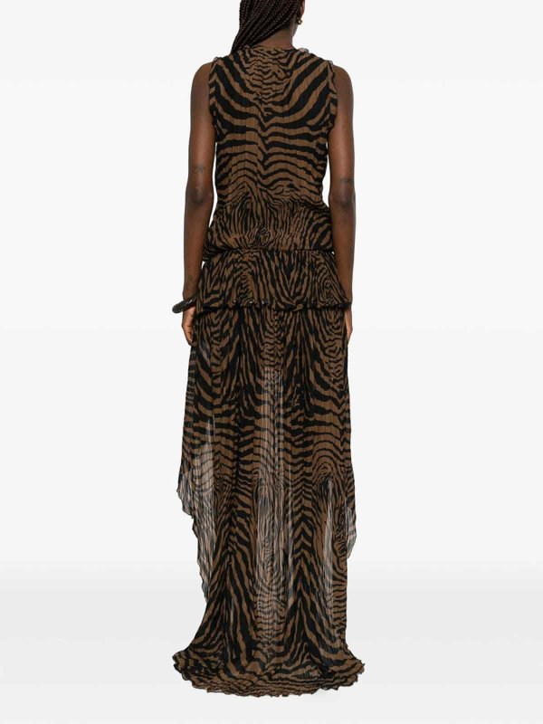 BLUMARINE: ニーレングスドレス online - 膝丈ドレス - ブラウン
