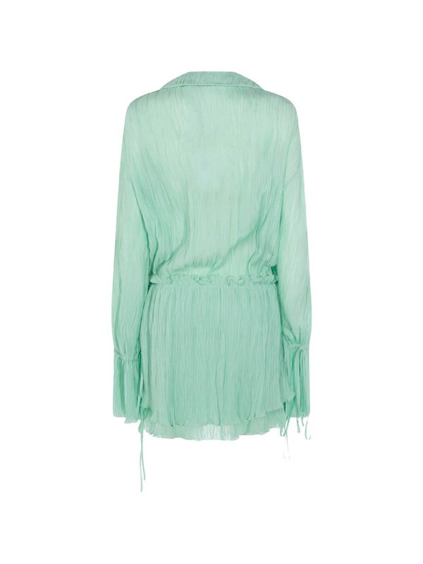 膝丈ドレス - 緑 shop online: BLUMARINE
