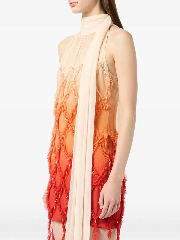 BLUMARINE buy online 膝丈ドレス - オレンジ