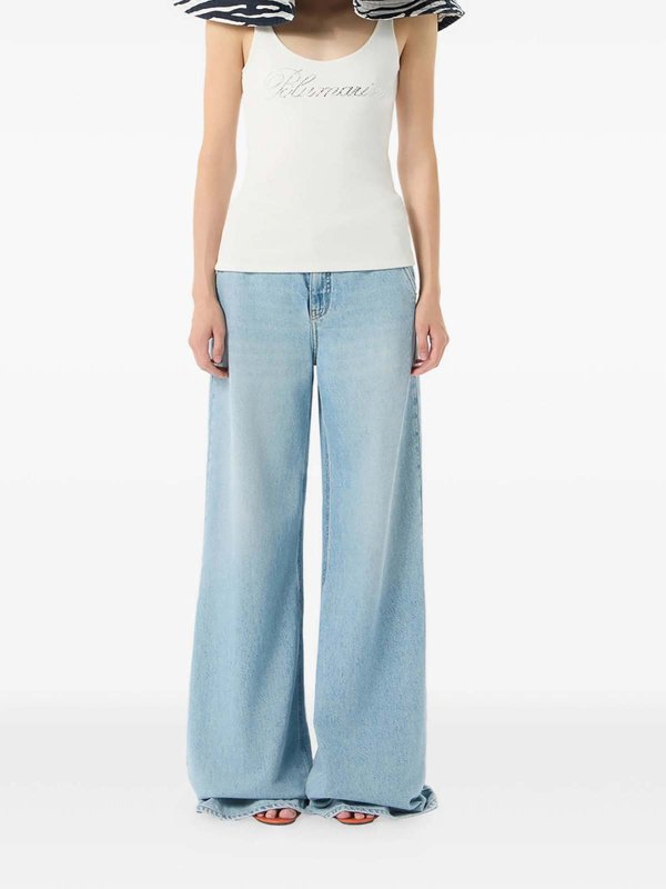 BLUMARINE: straight leg jeans online - Jeans