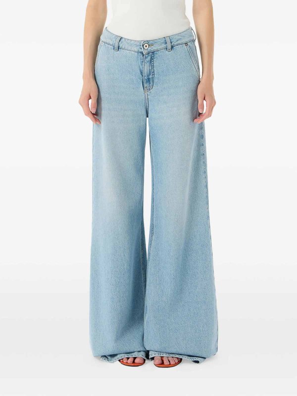 The Best Shops BLUMARINE: straight leg jeans - Jeans