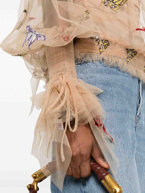 BLUMARINE: トップス＆タンクトップ online - トップ/タンクトップ - ヌードカラー
