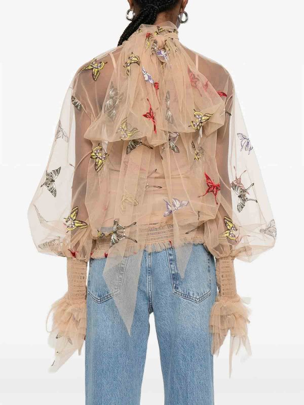 The Best Shops BLUMARINE: トップス＆タンクトップ - トップ/タンクトップ - ヌードカラー
