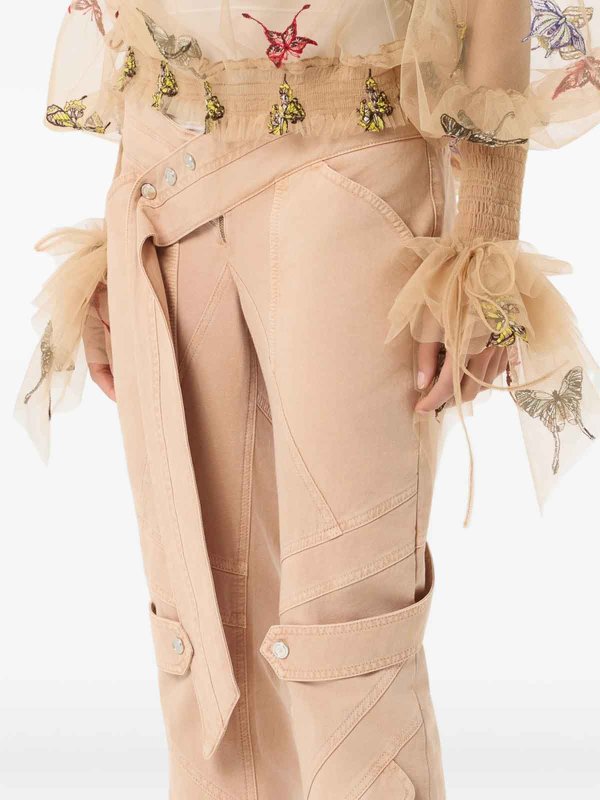BLUMARINE: カジュアルトラウザー online - カジュアルパンツ - ヌードカラー