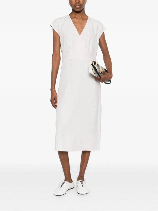 CALVIN KLEIN buy online 膝丈ドレス - 白
