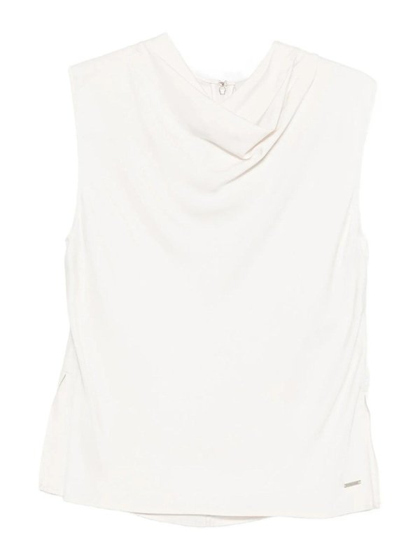 CALVIN KLEIN: Tops y camisetas sin mangas - Top - Blanco