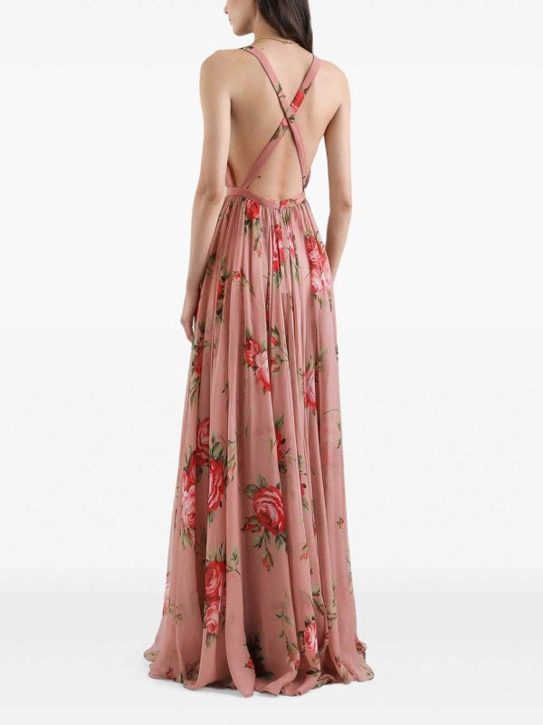 膝丈ドレス - ピンク shop online: DOLCE & GABBANA
