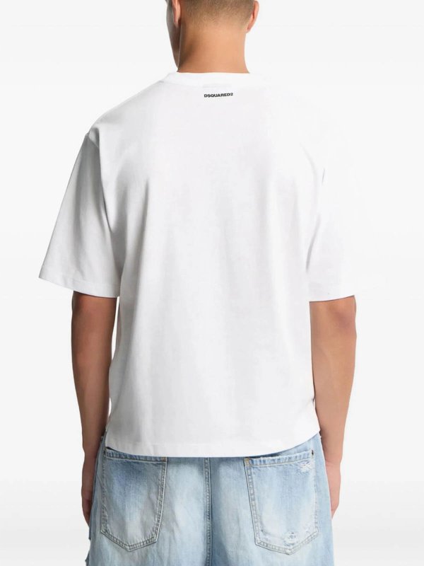 DSQUARED2: T-shirts online - T-Shirt - Weiß