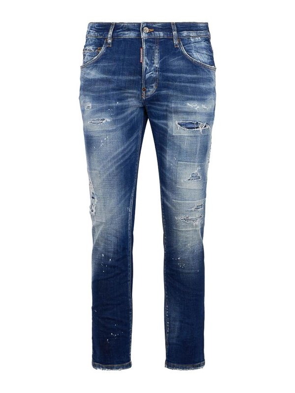 DSQUARED2: jeans dritti, a sigaretta - Jeans