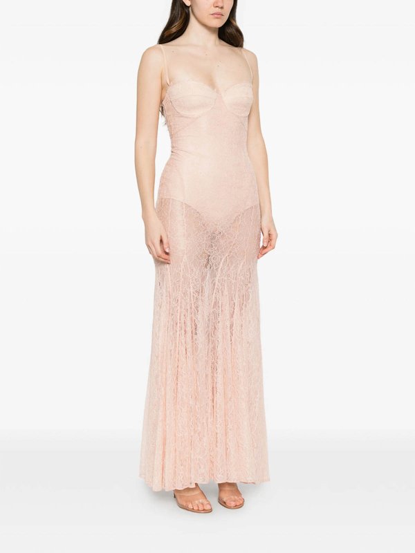 The Best Shops ELISABETTA FRANCHI: ニーレングスドレス - 膝丈ドレス - ヌードカラー