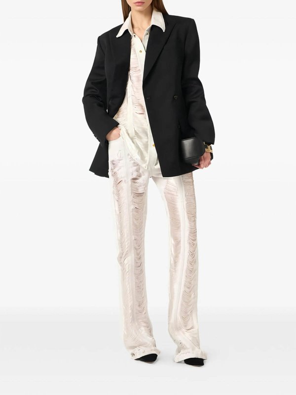 ELISABETTA FRANCHI: ストレートジーンズ online - ストレートジーンズ - 白
