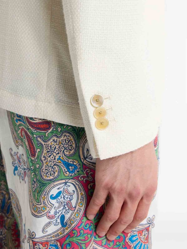 ETRO: Abrigos semilargos online - Abrigo Midi - Blanco