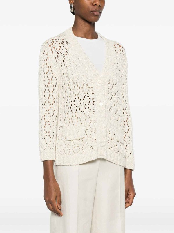 Rundhalspullover - Beige shop online: FABIANA FILIPPI