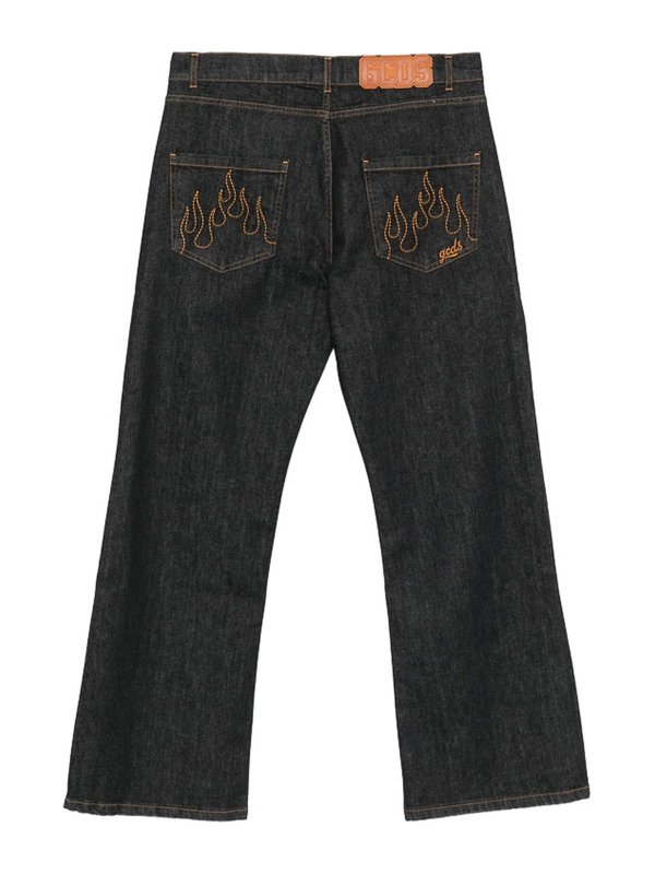 GCDS: straight leg jeans online - Jeans