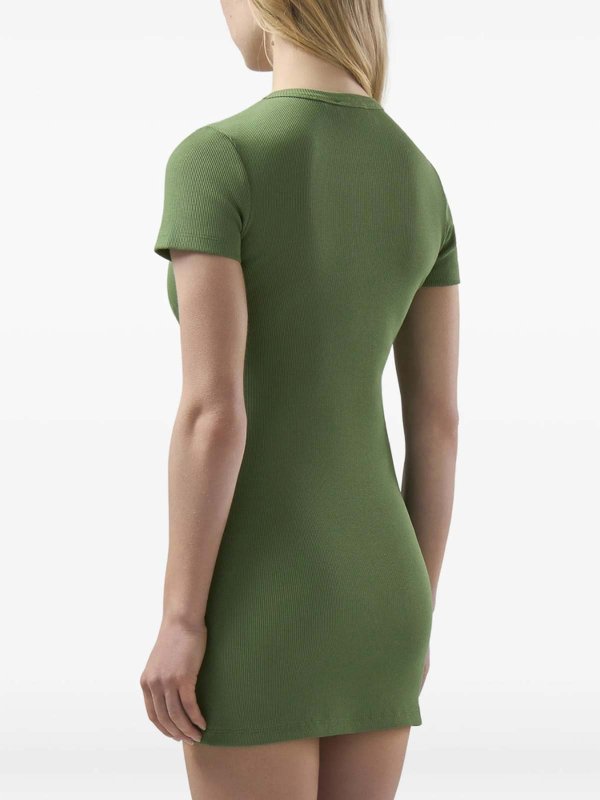 GCDS buy online Knielanges Kleid - Grün