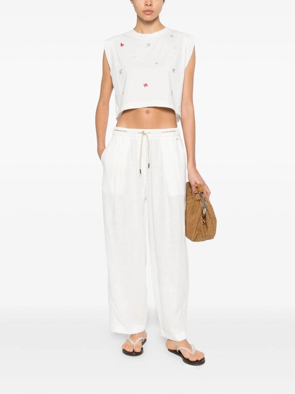 HERNO: Casual Hosen online - Casual Hose - Weiß