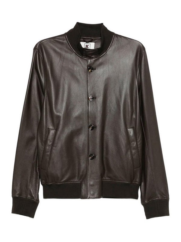 Kired: leather coats - Leather Outerwear