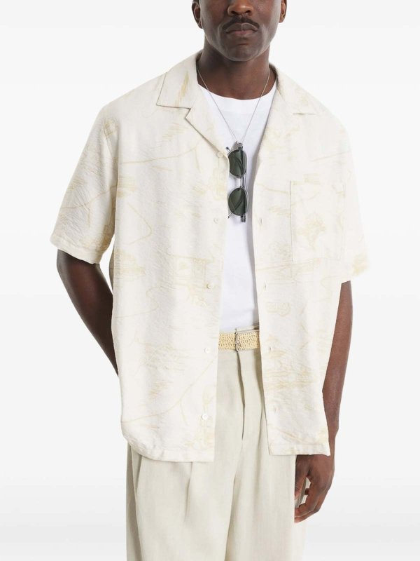 シャツ - ベージュ shop online: MAISON KITSUNÉ