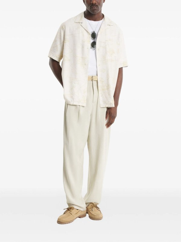 The Best Shops MAISON KITSUNÉ: シャツ - ベージュ