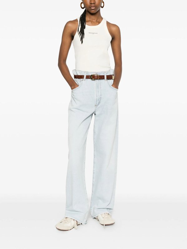 MAISON KITSUNÉ: Tops y camisetas sin mangas online - Top - Blanco