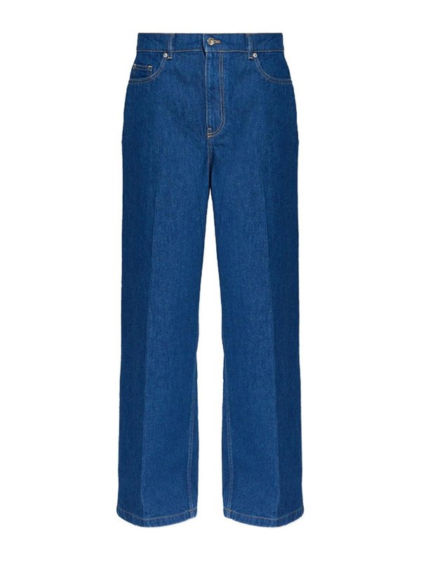 MAISON KITSUNÉ: jeans dritti, a sigaretta - Jeans